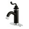 Fauceture Royale Single-Handle Monoblock Bathroom Faucet, Black/Chrome LS5417RL - alternate 1